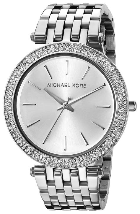 michael kors silver watches|michael kors silver diamond watch.